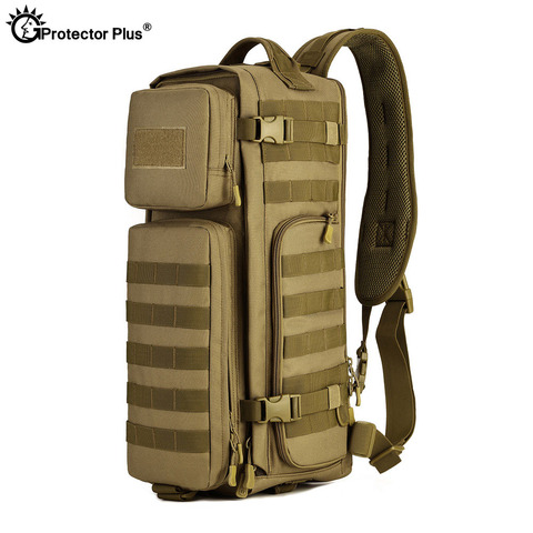 PROTECTOR PLUS  Tactical  Military  Fan Airborne Bag Outdoor Multi-function Large Shoulder Backpack  Durable Hiking Assault  bag ► Photo 1/6