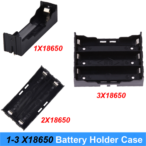 High quality ABS 18650 Battery Holder Box Hard Pin18650 Holder Battery Case 1X 2X 3X 18650 Rechargeable Battery Power Bank Case  ► Photo 1/1