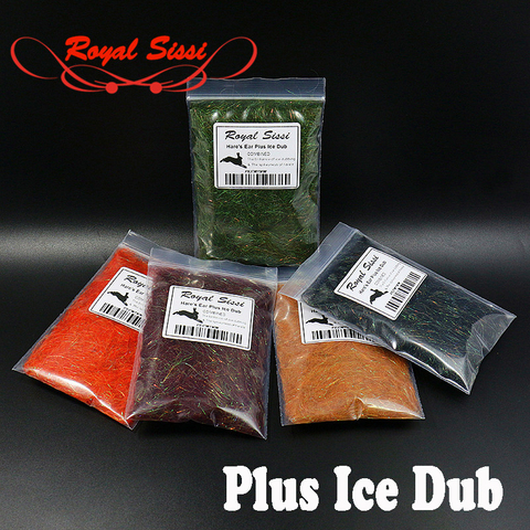 Royal Sissi 8 optional colors Hare's Ear dub Plus ice Dubbing buggy Czech nymph dub fly tying materials spiky& sparkle scud dub ► Photo 1/6