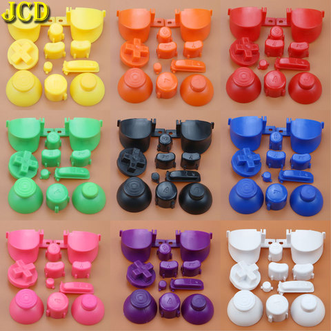 JCD Full set L R ABXY Z Keypads Buttons with 3D Thumbsticks Caps For GameCube for NGC D Pads Power ON OFF Buttons ► Photo 1/6