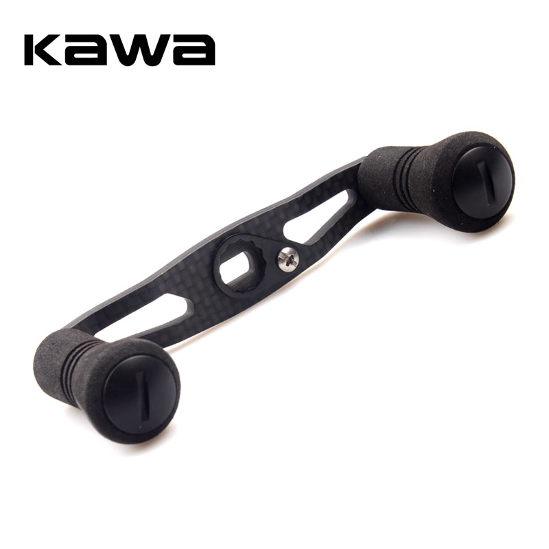 8*5mm Hole Black EVA Knob With Length121mm Carbon Fiber Fishing Reel Handle 