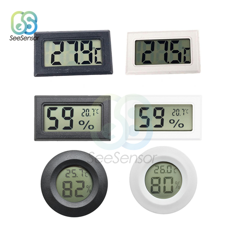 LCD Mini Digital Thermometer Hygrometer Temperature Sensor Humidity Meter for Freezer Refrigerator Fridge Thermometer Gauge ► Photo 1/6