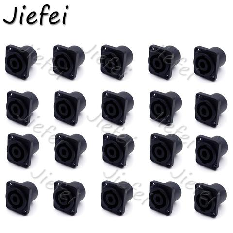 20pcs 4 Pin Speakon Panel Mount 4 Poles Powercon Female Jack Socket Connector Power Connector Chassis 4 Pin Powercon wholesale ► Photo 1/4
