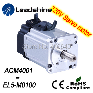 Leadshine 220V AC servo motor ACM4001L2H-60-B NEMA16 frame max 5000 rpm and 0.954 Nm torque use together with L5-100-T drive ► Photo 1/1