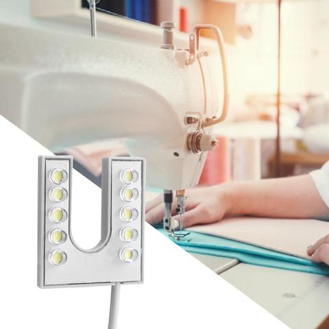 Working Gooseneck  LED Light Flexible Gooseneck  with Magnetic Base for Sewing Machine 110-265V EU Plug ► Photo 1/6