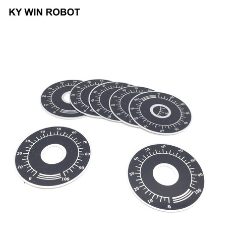 10pcs 0-100 WTH118 potentiometer knob scale digital scale can be equipped with WX112 TOPVR ► Photo 1/6