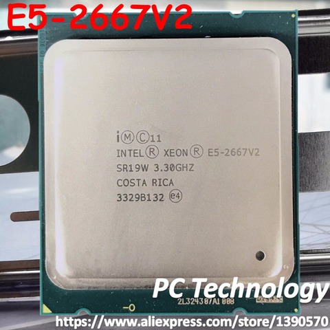 Original Intel Xeon processor E5-2667V2 3.30GHz 8-Core 25MB SmartCache E5 2667 V2  LGA2011 E5-2667 V2 official version E5 2667V2 ► Photo 1/1