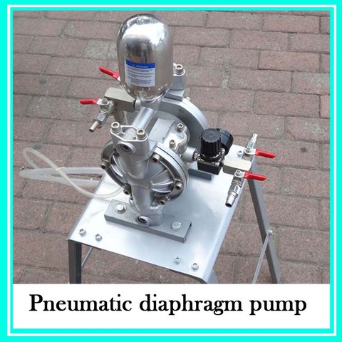 Aluminum Alloy Small Double Way Pneumatic Diaphragm Pump Spraying Suit Diaphragm Paint Pump ► Photo 1/1