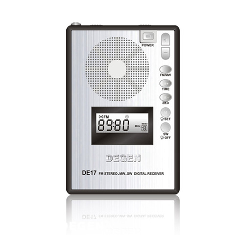 Degen DE17 FM Stereo MW SW LCD Radio DSP World Band Receiver Alarm Quarz Clock FM Radio A0904A ► Photo 1/1