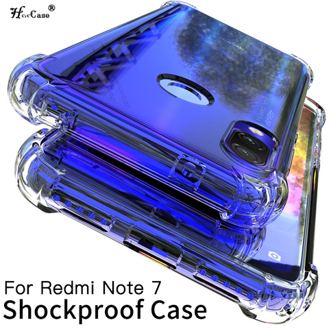 For Xiaomi Redmi Note 7 Case Cover Silicone Shockproof Redmi 7 Note 7 Pro Transparent Protective Xiomi mi 9t note7 K20 case ► Photo 1/6