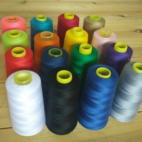 3000Yards length Polyester thread White/Black/Blue/Grey sewing threads for shirt/dress 40s/2 thickness ► Photo 1/6