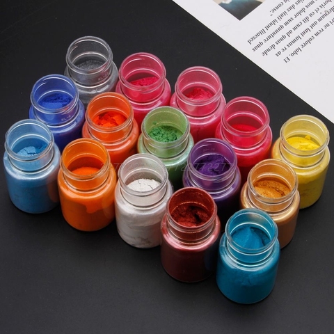 15 Colors Mica Powder Epoxy Resin Dye Pearl Pigment Natural Mica Mineral Powder Je13 19 Dropship ► Photo 1/6