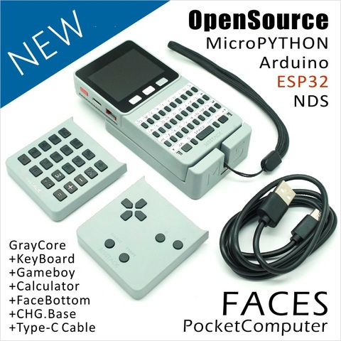 M5Stack NEW Offer! ESP32 Open Source Faces Pocket Computer with Keyboard/PyGamer/Calculator for Micropython Arduino ► Photo 1/5