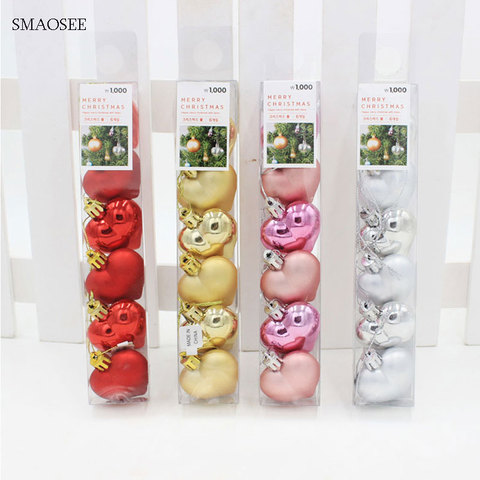 1Pack Cute 2022 Christmas Decorations Pendants For Home Colourful Peach Shape Balls Wedding Festival Home Party Drop Ornaments ► Photo 1/6