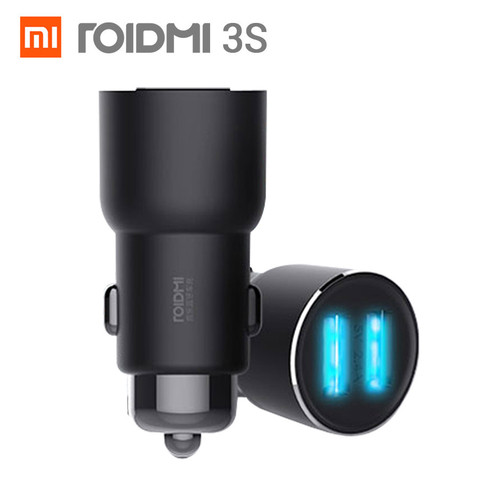 Original Xiaomi Roidmi 3S Bluetooth 5V 3.4A Dual USB Car Charger MP3 Music Player FM Transmitters For iPhone And Android Phones ► Photo 1/6