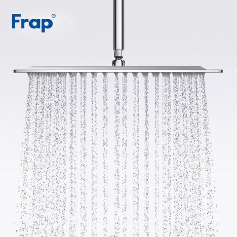 Frap New Bathroom Shower Head Silver Square 304 Stainless Steel Large Rainfall Overhead Shower Head Bath Rain Shower F28-3/G28 ► Photo 1/6