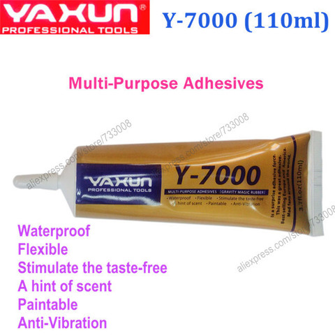 2pcs 110ml YAXUN Y-7000 Needle Nozzle Adhesive Glue for mobile frame touch,original clear gel multi-purpose for jewelry crystals ► Photo 1/1
