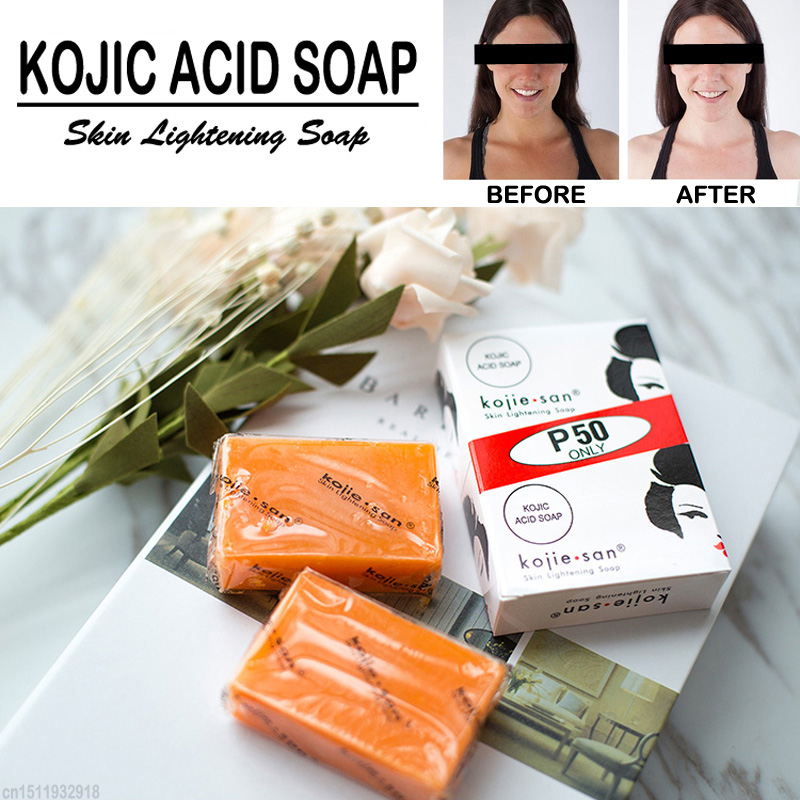 Kojie San Skin Lightening Soap 3 x 65g Kojic Acid Whitening Official
