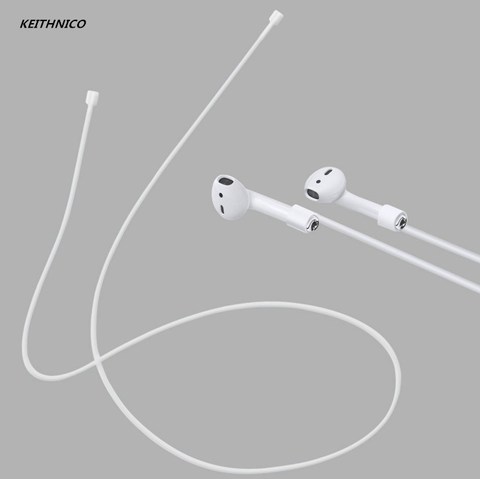 KEITHNICO 2Pcs Silione AirPods Strap Secure Wire Cable Connector Holder Anti-Lost Neck Strap For Ipone 7/7 plus Air Pods ► Photo 1/1