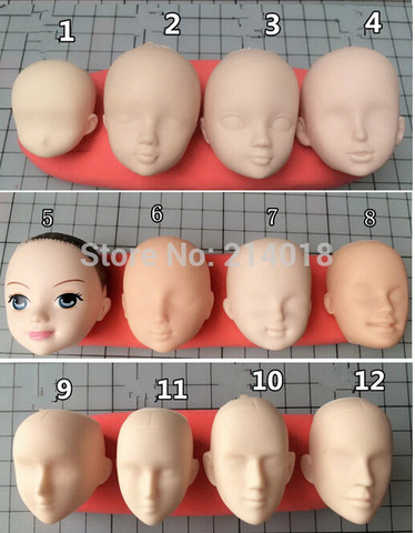 Baby face silicone mold food safe grade fondant cake silicone mold aroma stone moulds ► Photo 1/6