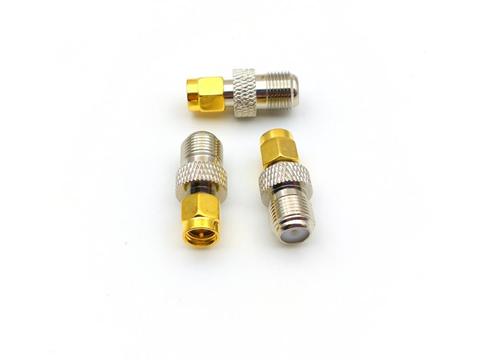 50pcs/100pcs F female jack to SMA male plug RF coaxial connector copper ► Photo 1/6