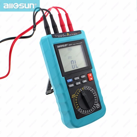 Modern Digital Cable Length Meter 4 1/2 Digit Display Automatic Temperature Compensation 20 Pre-Set Wire Gauge ALL SUN EM5812 ► Photo 1/6