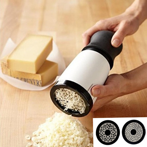 ABS+Stainless Steel Cheese Grater 2 Pattern Blade Kitchen Gadgets Chocolate Grater DIY Butter Food Mill Cheese Grater Slicer ► Photo 1/6