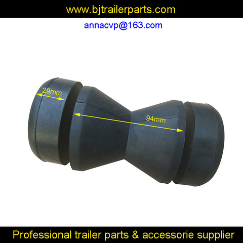 bow roller for boat trailer , black rubber boat trailer roller, trailer parts. ► Photo 1/6