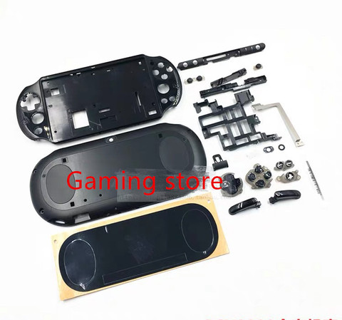 1set for psvita for ps vita psv 2000 plastic housing shell case front and back cover with button black or white ► Photo 1/3
