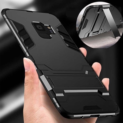 Shockproof Armor Case for Samsung Galaxy A3 A5 A7 A8 J3 J5 J7 2016 2017 S9 Plus S8 Plus S6 S7 edge Note8 Note9 Hybrid Stand Case ► Photo 1/6