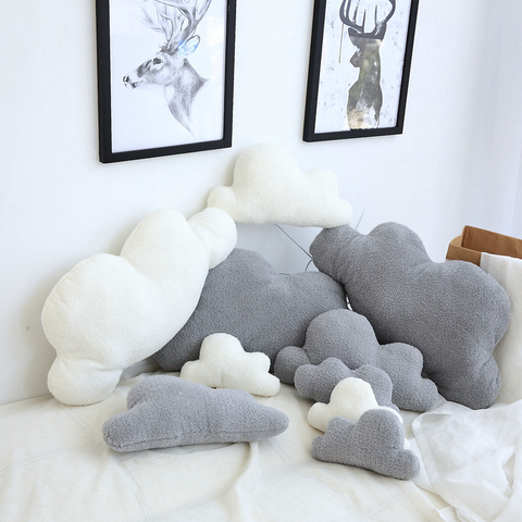 Cute 3 Sizes Cloud Shaped Pillow Cushion Stuffed Plush Toy Bedding Baby room Home Decoration Gift ► Photo 1/6