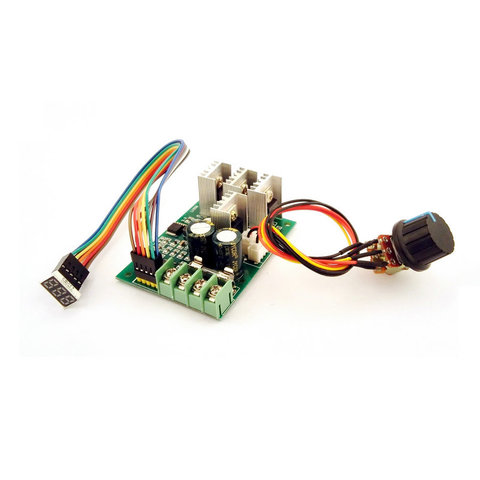 Digital display PWM speed controller 30A DC motor 0~100% adjustable drive module Input 12V 24V ► Photo 1/3