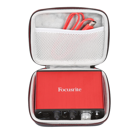 New EVA Hard Travel Cover Portable Case for Focusrite Scarlett Solo (2nd gen) 2 Input 2 Output USB Audio Interface Sound Card ► Photo 1/6