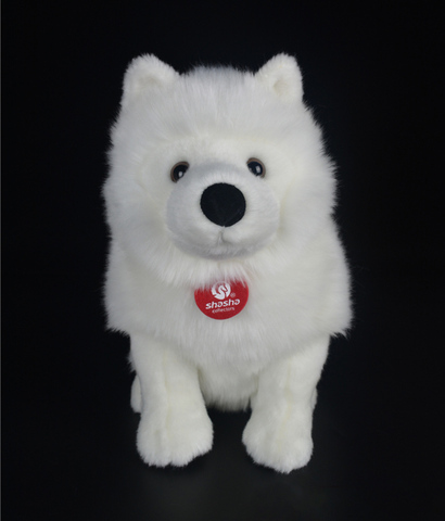 28cm Lifelike Samoyed Stuffed Toys Cute Simulation White Dog Plush Toy Puppy Plush Animals Toy Birthday Christmas Gifts ► Photo 1/6