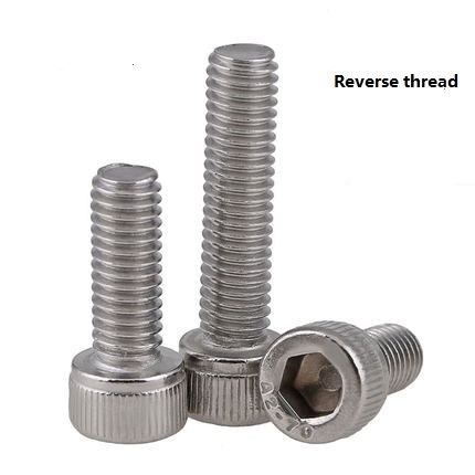 304 stainless steel Reverse thread / Left  Left-handed Cup head insiade hexagonal bolts M6 M8 M10 M12 ► Photo 1/5