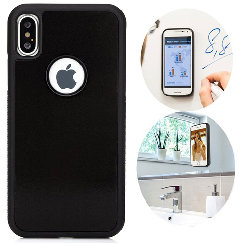 Oppselve Anti Gravity Case For iPhone XS Max XR X 8 7 6S Plus Antigravity TPU Frame Magical Nano Suction Adsorbed Cover Capinhas ► Photo 1/6