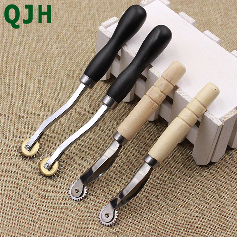 1PCS Leather Cloth Paper Overstitch Wheel Scanning line scribingDIY Sewing Leather Craft Tool Steel ToothType Scanning ► Photo 1/6