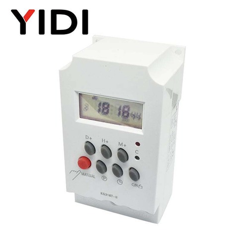 Timer 25A 220VAC Heavy Duty Weekly Programmable Digital Time Switch Relay Din rail Electronic Timer switch 12V KG316T ► Photo 1/6