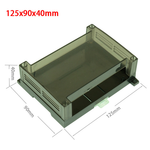 PLC industrial control box panel PLC Enclousure Case 125*90*40mm PLC Din Rail mounging Project electronic DIY PCB shell ► Photo 1/1