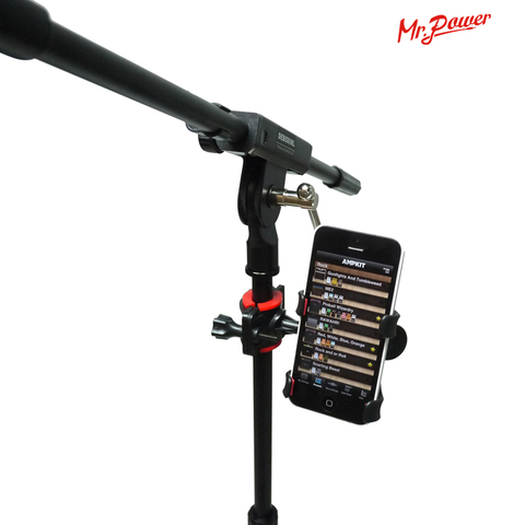 Universal Music Sheet Stand Microphone Mic Stand Phone Holder for iPhone Samsung Smart Phones look The Musical Sheet New 46 Z ► Photo 1/6