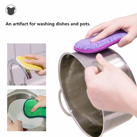 4pcs Anti-microbial cleaning sponge magic sponge melamine sponges kitchen sponge for washing dishes kitchen scourer pan brush ► Photo 1/6