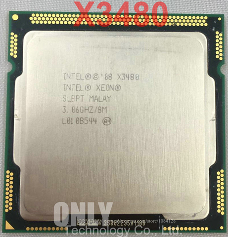 lntel Xeon X3480 Server CPU/BV80605002505AH/LGA1156/Quad-Core/95W/SLBPT(B1)/3.06GHz x3480 can work ► Photo 1/1