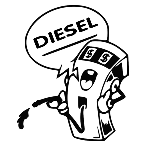 CS-312#12*10cm DIESEL funny car sticker and decal silver/black vinyl fuel tank auto car stickers ► Photo 1/6