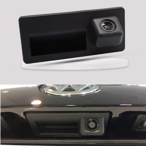 Car Trunk Handle Camera For Volkswagen Touareg 7P touareg 2 MK2 2011~2016 2017 2022 HD Rear view Reverse Camera CCD Night Vision ► Photo 1/5
