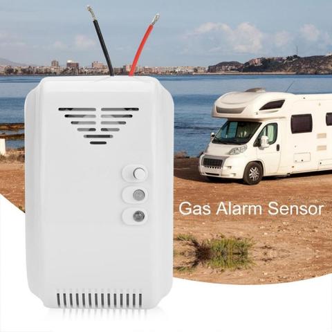 Propane Butane Sensor 12V Gas Detector Sensor Alarm  LPG Natural Motor Home Camper LED Flash Alarm Sound ► Photo 1/6