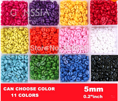 100pcs/lot High quality 5mm small size sewing button Bulk buttons for DIY Sewing accessories Resin Buttons for garment(SS-1002) ► Photo 1/1