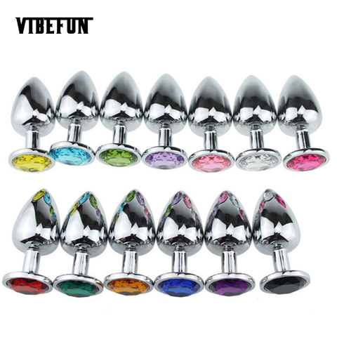 Vibefun Anal Plug Waterproof  Stainless Steel Smooth Touch Anal Buttplug Sex Toys Sex Products For Men gay sex toys ► Photo 1/6