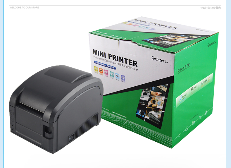 Gprinter GP-3120TL Thermal Printer Adhesive Sticker Barcode Label Graphic Printer High Speed 23-80mm Printing Width for USB POS Computer