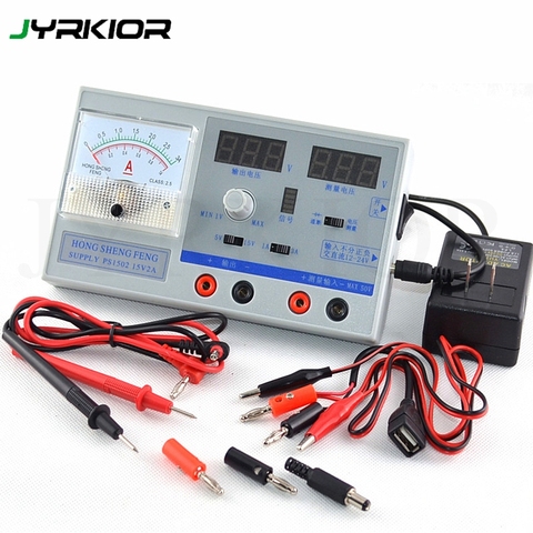 Jyrkior Dual Display Adjustable Digital Regulated Mini DC Power Supply 0-15V 0-3A For Mobile Phone Maintenance Tool ► Photo 1/4