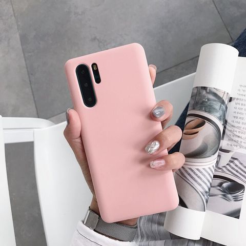 Huawei P30 Pro Case Silicone Soft TPU Cover case for huawei P30 Pro Matte Candy solid colors Cover Back Case ► Photo 1/6
